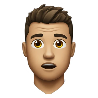 Ronaldo Shocked sticker