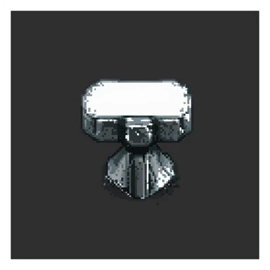 high contrast metal anvil sticker