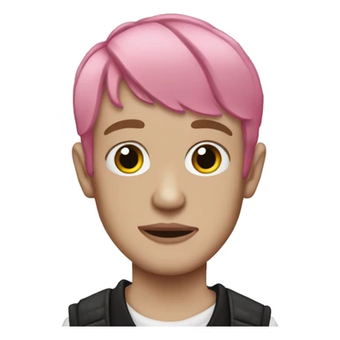 lil peep, pink hair, face tattoos sticker