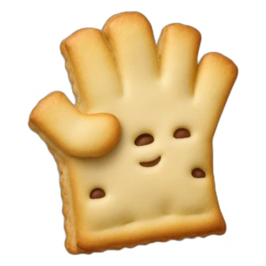 poptarts formed into shape of a hand sticker