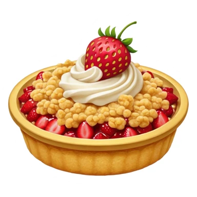 strawberry crumble sticker