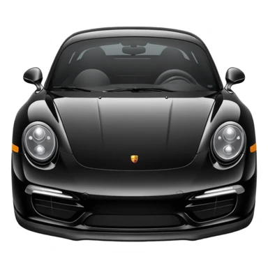 porsche black sticker