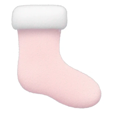 Light pink fuzzy socks with no face sticker