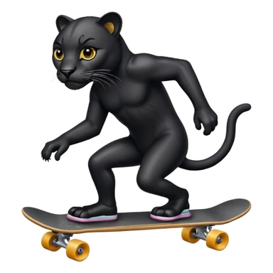 Panther skateboard  sticker