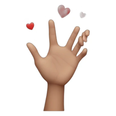 Cœur avec les mains sticker