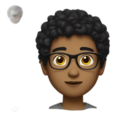 Boy-blackhair-glasses-longtemps sticker