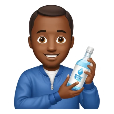 P Diddy holding a bottle of baby oil in Ohio sticker