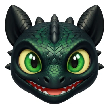 Toothless face only from how to train your Dragon accurate  sticker