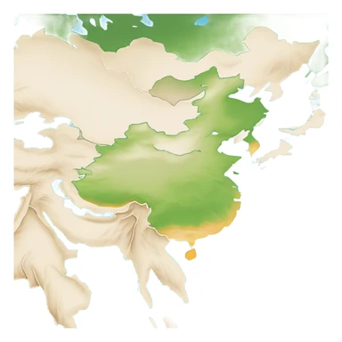 globe east Central Asia sticker