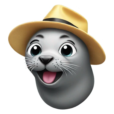 Funky seal partying sticker