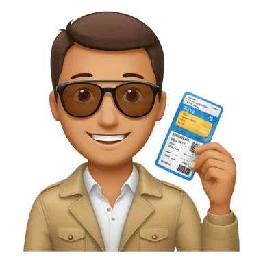 I will buy the flight ticket man sticker