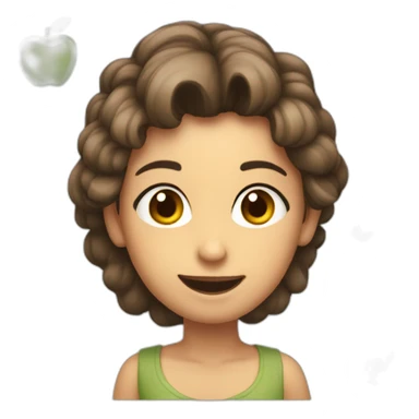 Una berenjena y un melocotón  sticker