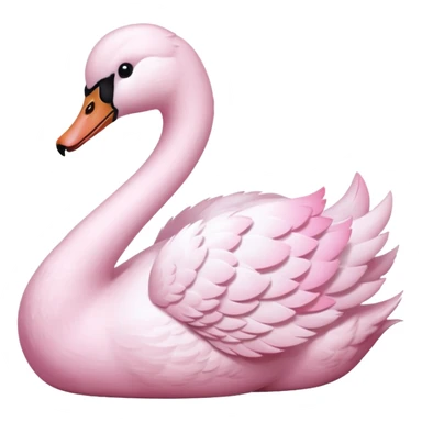 Pastel Pink Swan sticker