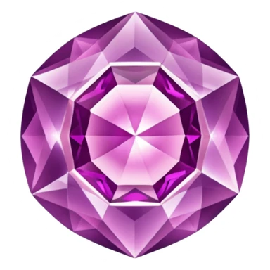 crystal pink gem amethyst sticker