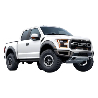 Ford f150 Raptor - Ford (Model Year: 2024) (Iconic colour: White) sticker