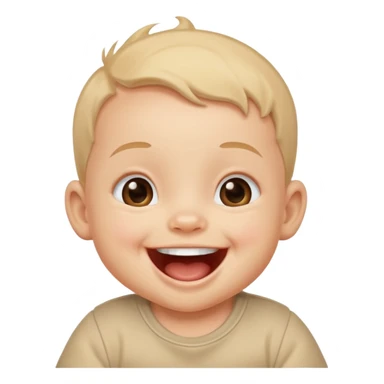 A baby laughing joyfully sticker