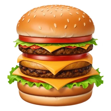 hamburguesa clasica con tocino sticker