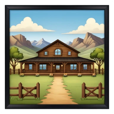 country western ranch sticker