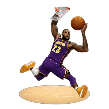 Lebron james dunk sticker