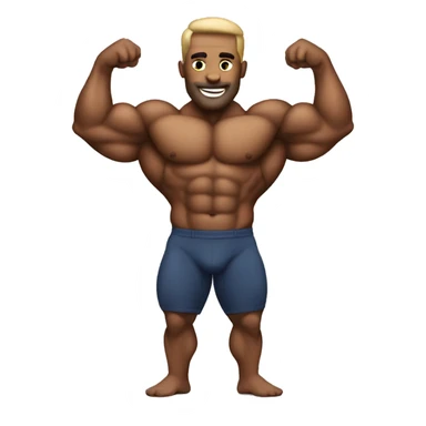 Body builder sticker