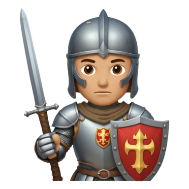 Male Knight Warrior sticker