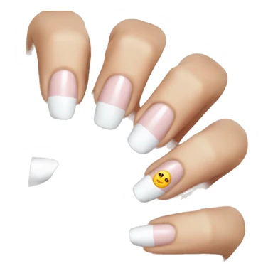 French tip nails sticker
