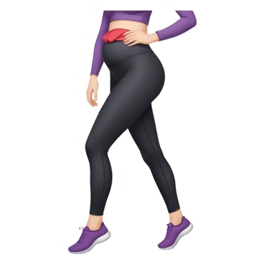 femme belly stuffing legging sticker