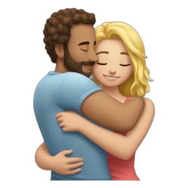 Tight hugging my girlfriend  sticker