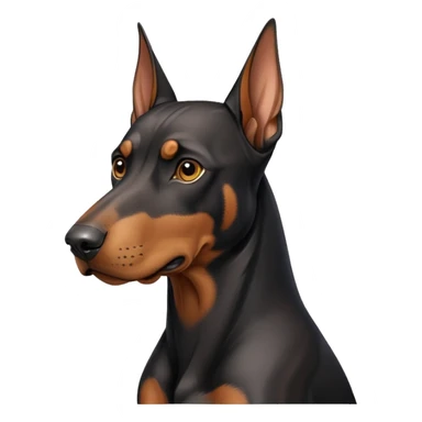 A doberman dog sticker