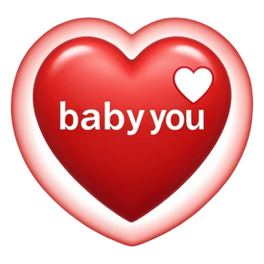 A heart  saying baby I love I can't wait til your here sticker