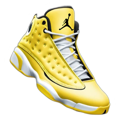 Yellow Jordan 13 sticker