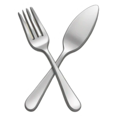 a hand holding a fork sticker