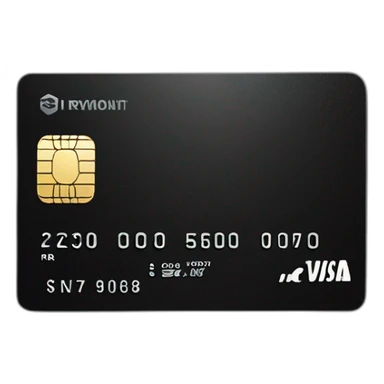 credit card black sticker