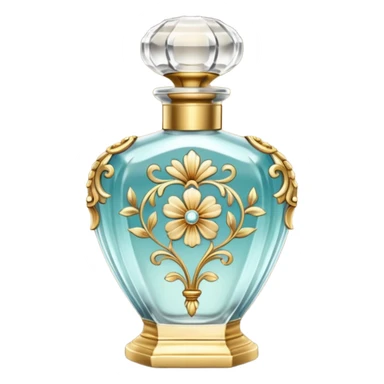 create an emoji of a perfume bottle vintage sticker