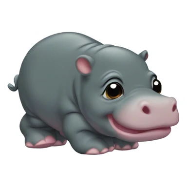 baby pygmy hippo mad sticker