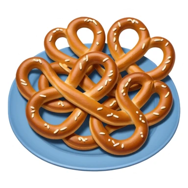 Plate of Pretzel sticker