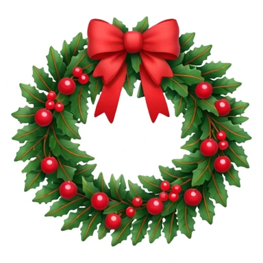 christmas wreath sticker