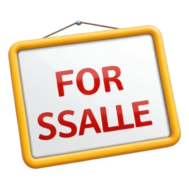 For Sale Sign sticker