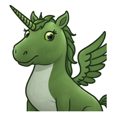 Flying unicorn  sticker