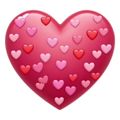 I love you with hearts sticker