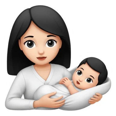 Newborn B&W with female sticker