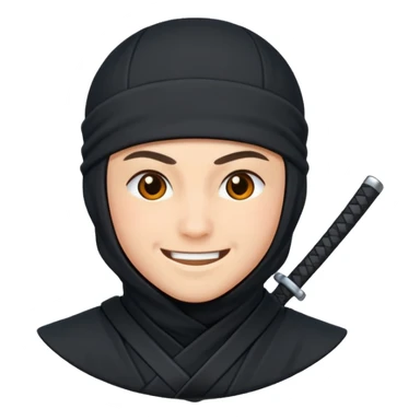 Ninja who is falling in love sticker