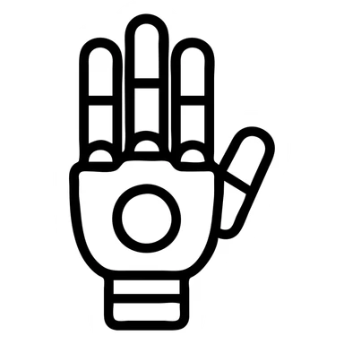 robotic hand sticker