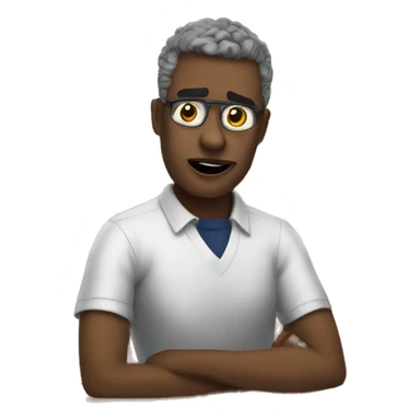 A concerned teacher sees dark trends in education 📚😬 sticker