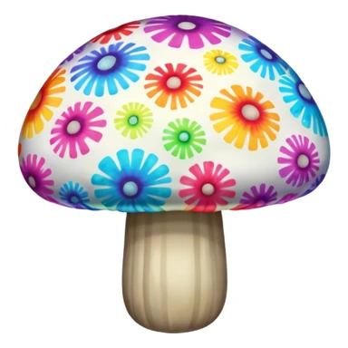 Tie dye mushroom sticker