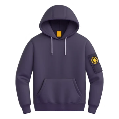 Stone Island hoodie with arm patch sticker