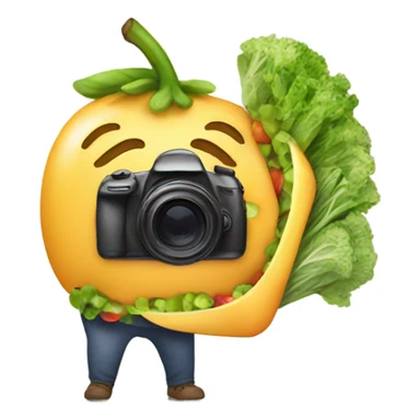taking picture of healthy food sticker