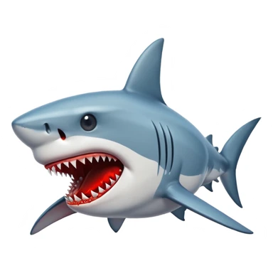 Brutal shark attack sticker