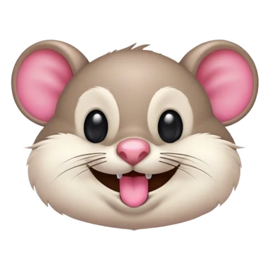 Crea una imagen de un ratón 🐭como ese riéndose como aquí 🤣 donde aparezcan las lágrimas de risa. sticker