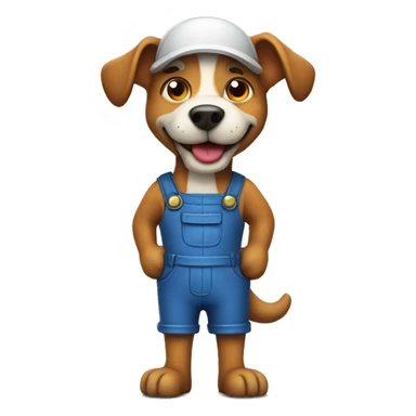 dog plumber sticker